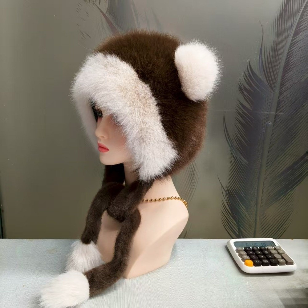 Polyester Material Faux Fur Tr - Winter Trapper Hat review and price