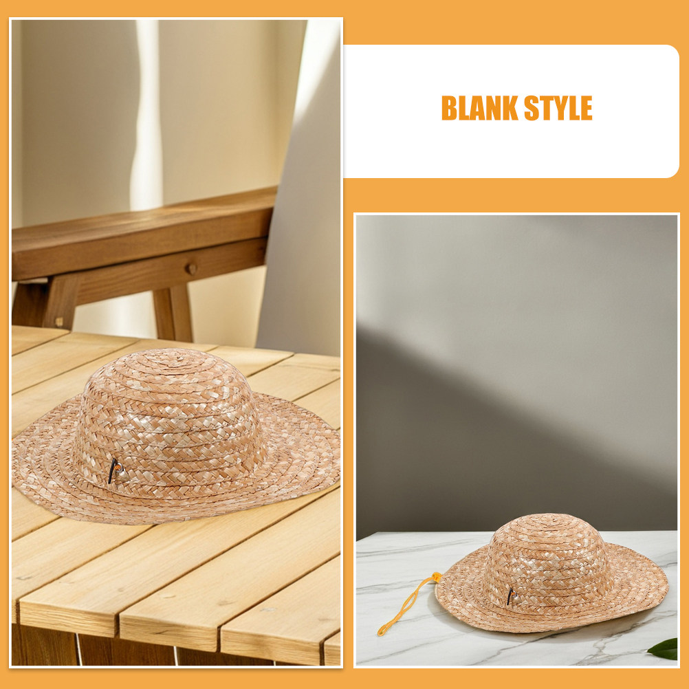 2Pcs Kids Straw Hat Natural Co - Sun Hat Wide Brim review and price