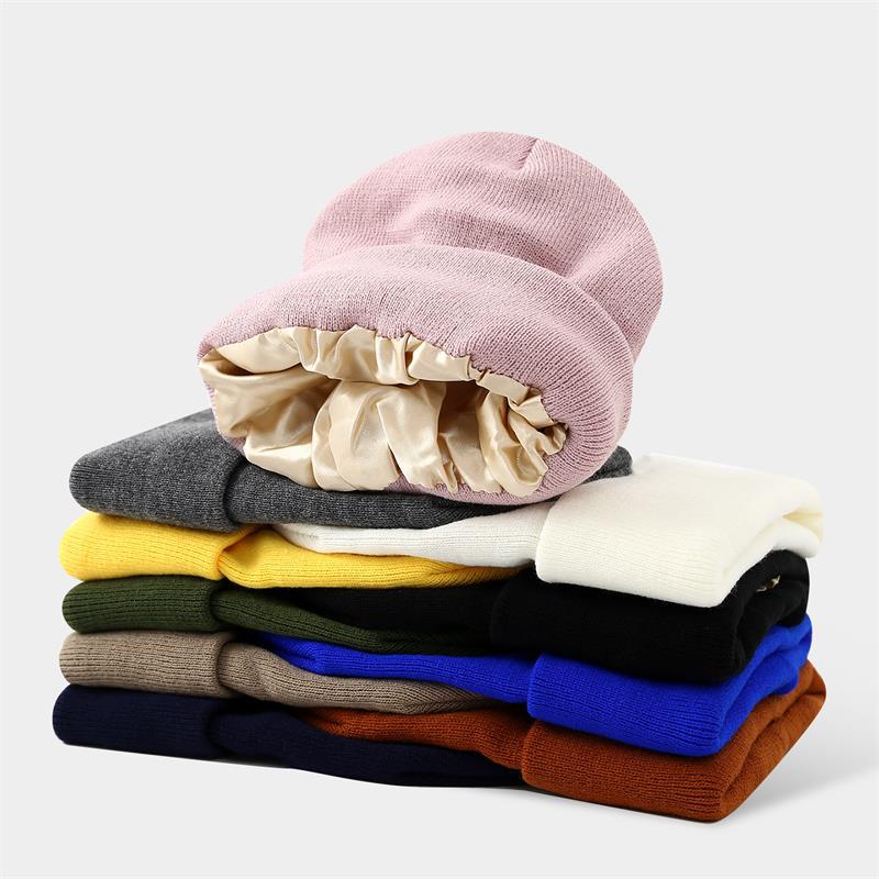 Unisex Satin Lined Anti Static - Beanie Cuffed Knit review and price