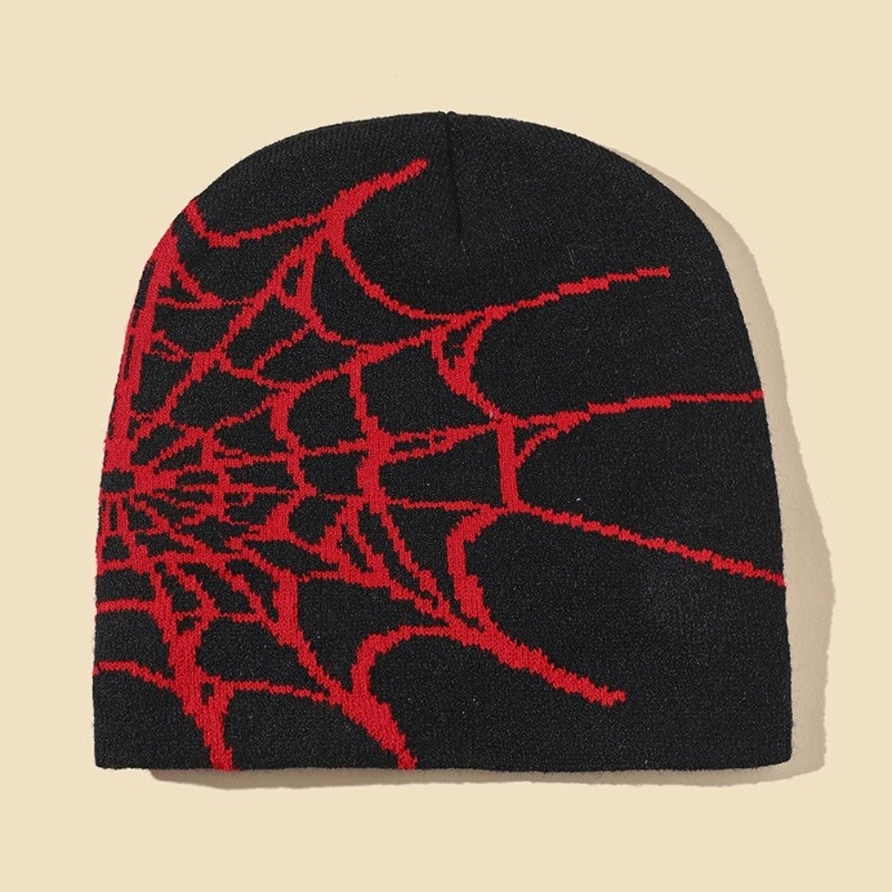 Hip-hop Soft Spider Web Patter - Beanie Cuffed Knit review and price