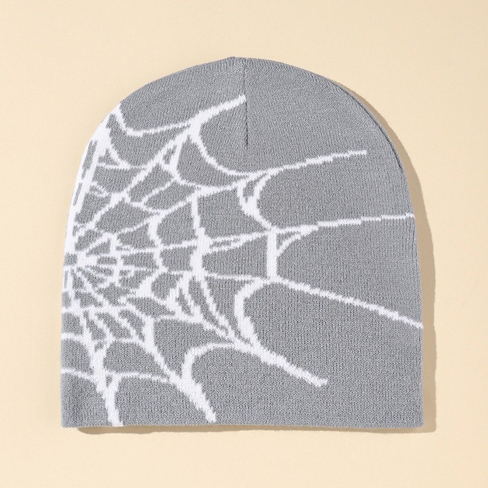 Hip-hop Soft Spider Web Patter - Beanie Cuffed Knit review and price