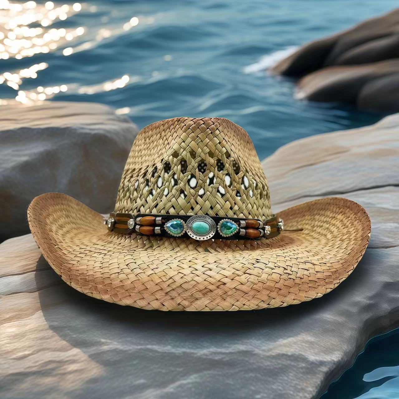 Rhinestone Cowboy Hat Straw Su - Cowboy Hat Straw review and price