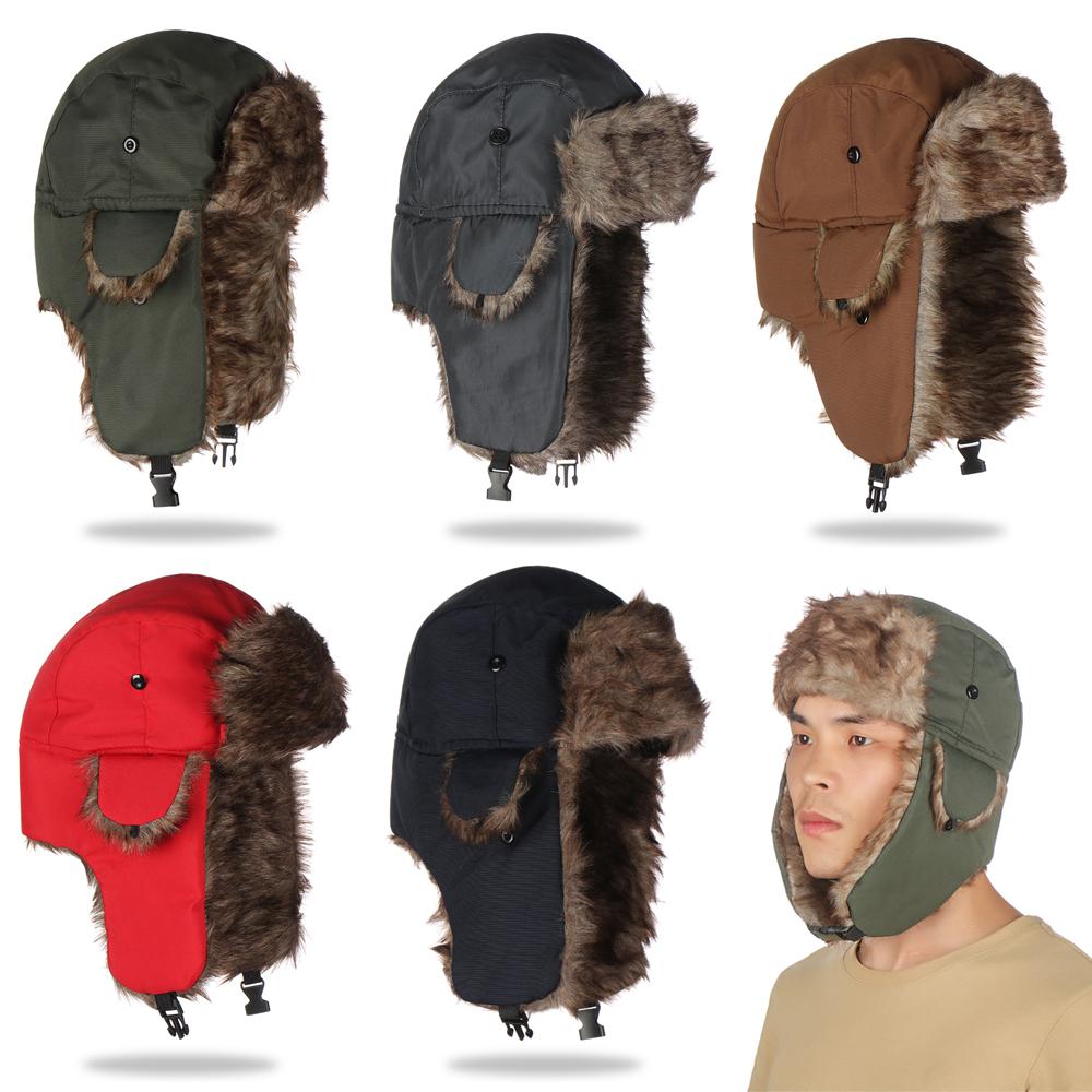 Men Women Fur Trapper Ski Hat  - Winter Trapper Hat review and price
